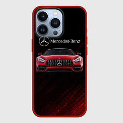 Чехол для iPhone 13 Pro Mercedes Benz AMG, цвет: 3D-красный