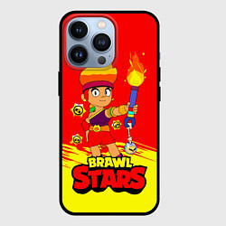 Чехол для iPhone 13 Pro Brawl StarsAmber, цвет: 3D-черный