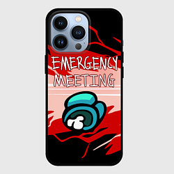 Чехол для iPhone 13 Pro AMONG US, цвет: 3D-черный