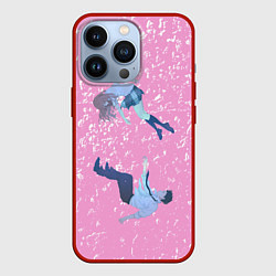 Чехол для iPhone 13 Pro Форма голоса, цвет: 3D-красный