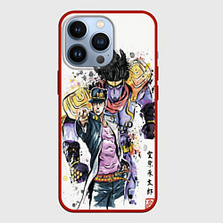 Чехол для iPhone 13 Pro JOJO, цвет: 3D-красный