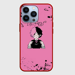 Чехол для iPhone 13 Pro Lil Peep, цвет: 3D-красный