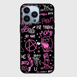 Чехол для iPhone 13 Pro LIL PEEP, цвет: 3D-черный