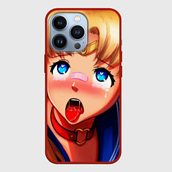 Чехол для iPhone 13 Pro SAILOR MOON AHEGAO, цвет: 3D-красный