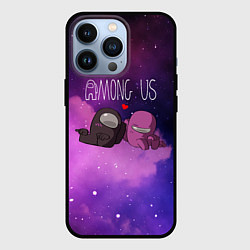 Чехол для iPhone 13 Pro Among Us Love Z, цвет: 3D-черный