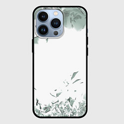 Чехол для iPhone 13 Pro Разбитое стекло, цвет: 3D-черный