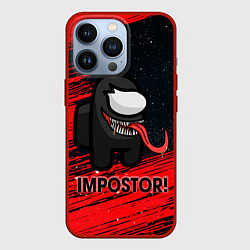 Чехол для iPhone 13 Pro AMONG US, цвет: 3D-красный