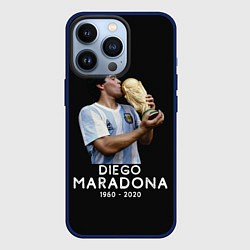 Чехол для iPhone 13 Pro Diego Maradona, цвет: 3D-тёмно-синий