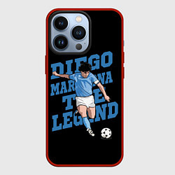 Чехол для iPhone 13 Pro Diego Maradona, цвет: 3D-красный