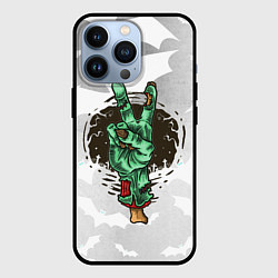 Чехол для iPhone 13 Pro Zombie peace hand, цвет: 3D-черный