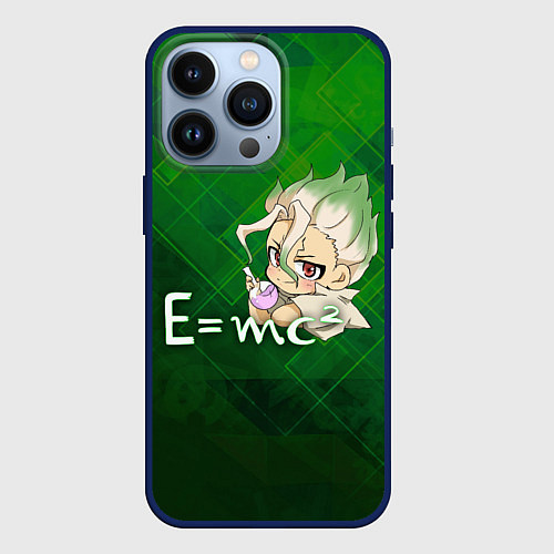 Чехол iPhone 13 Pro Доктор Стоун / 3D-Тёмно-синий – фото 1