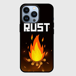 Чехол для iPhone 13 Pro RUST, цвет: 3D-черный