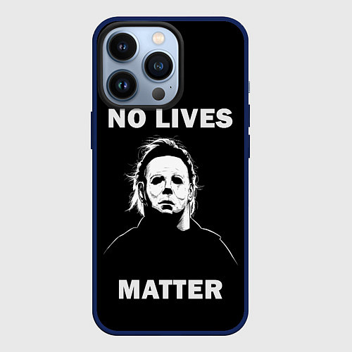 Чехол iPhone 13 Pro MICHAEL MYERS / 3D-Тёмно-синий – фото 1
