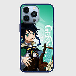 Чехол для iPhone 13 Pro GENSHIN IMPACT, ВЕНТИ, цвет: 3D-тёмно-синий