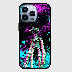 Чехол для iPhone 13 Pro Siren Head - Ultra Glitch, цвет: 3D-черный
