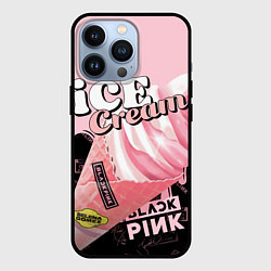 Чехол для iPhone 13 Pro BLACKPINK ICE CREAM, цвет: 3D-черный