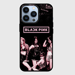 Чехол для iPhone 13 Pro BLACKPINK, цвет: 3D-черный