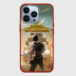 Чехол для iPhone 13 Pro PUBG Z, цвет: 3D-красный