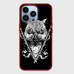 Чехол для iPhone 13 Pro Клинок рассекающий демонов Ино, цвет: 3D-красный