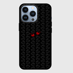 Чехол для iPhone 13 Pro Уточки паттерн текстура 18, цвет: 3D-черный