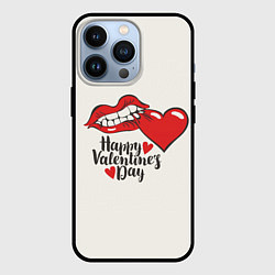 Чехол для iPhone 13 Pro Happy Valentines Day, цвет: 3D-черный