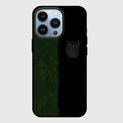 Чехол для iPhone 13 Pro Атака на титанов, цвет: 3D-черный