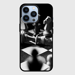 Чехол для iPhone 13 Pro Шахматы фигуры доска ход мат, цвет: 3D-черный