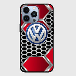 Чехол для iPhone 13 Pro VOLKSWAGEN, цвет: 3D-черный