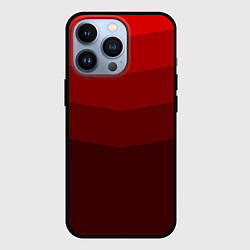 Чехол для iPhone 13 Pro Красный Градиент, цвет: 3D-черный