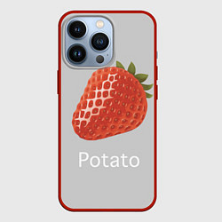 Чехол для iPhone 13 Pro Strawberry potatoes, цвет: 3D-красный