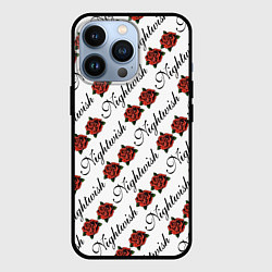 Чехол для iPhone 13 Pro Nightwish Roses Найтвиш Z, цвет: 3D-черный