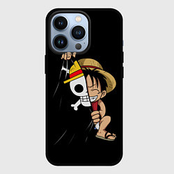 Чехол iPhone 13 Pro ONE PIECE ЛУФФИ ЧЕРЕП СИМВОЛ