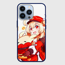 Чехол для iPhone 13 Pro Геншин Импакт Кли, цвет: 3D-тёмно-синий