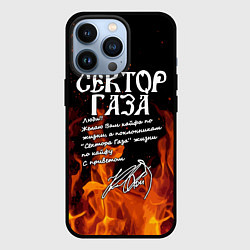 Чехол для iPhone 13 Pro СЕКТОР ГАЗА FIRE, цвет: 3D-черный