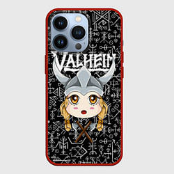 Чехол для iPhone 13 Pro Valheim Girl, цвет: 3D-красный