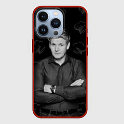 Чехол для iPhone 13 Pro ГОРДОН РАМЗИ Gordon Ramsay, цвет: 3D-красный