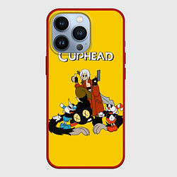 Чехол для iPhone 13 Pro Cuphead x DMC, цвет: 3D-красный