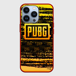 Чехол для iPhone 13 Pro PUBG ПАБГ, цвет: 3D-красный