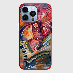 Чехол для iPhone 13 Pro HAPPY END, цвет: 3D-красный