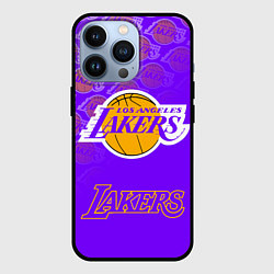 Чехол для iPhone 13 Pro LOS ANGELES LAKERS ЛЕЙКЕРС, цвет: 3D-черный