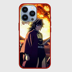 Чехол для iPhone 13 Pro Demon Slayer: Kimetsu no Yaiba, цвет: 3D-красный