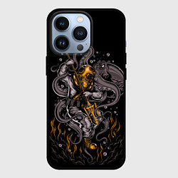 Чехол для iPhone 13 Pro ПОДВОДНАЯ БИТВА, цвет: 3D-черный