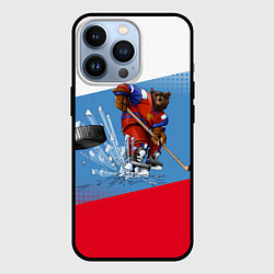 Чехол для iPhone 13 Pro Русский хоккей, цвет: 3D-черный