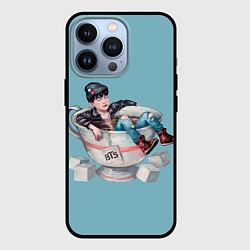 Чехол для iPhone 13 Pro BTS in cup, цвет: 3D-черный