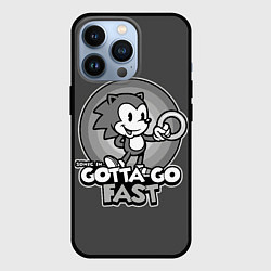 Чехол для iPhone 13 Pro Retro Sonic, цвет: 3D-черный