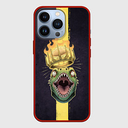 Чехол для iPhone 13 Pro King Caiman, цвет: 3D-красный