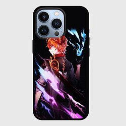 Чехол iPhone 13 Pro ТАРТАЛЬЯ - GENSHIN IMPACT NEON