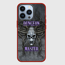 Чехол для iPhone 13 Pro DM Dungeon Master SKULL, цвет: 3D-красный