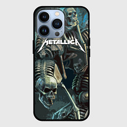 Чехол для iPhone 13 Pro Metallica Metal Skull, цвет: 3D-черный