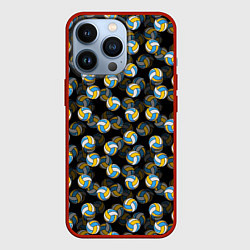 Чехол для iPhone 13 Pro Волейбол, цвет: 3D-красный